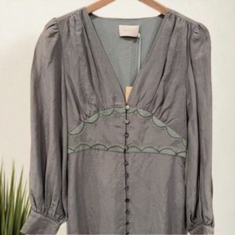 NWT Sancia Mathilde Midi Dress in Eucalyptus - Picture 4 of 6